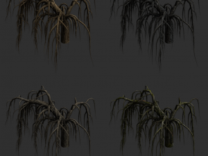 12 Roots in 4 Texture Options Modelo 3D