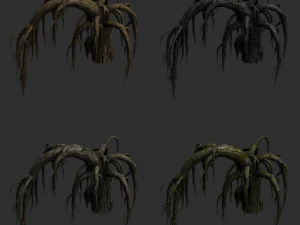 12 Roots in 4 Texture Options 3D Model