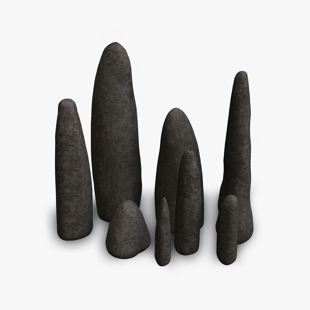 Obelisk Set - Base 3D Model .c4d .max .obj .3ds .fbx .stl .blend 