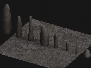 Obelisk Set - Base Modello 3D