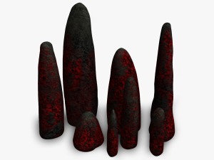 Obelisk Set - Ghostly 3D Model