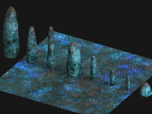 Obelisk Set - Energy 3D Model