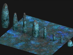 Obelisk Set - Energy 3D Model