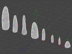 Obelisk Set - Energy 3D Model