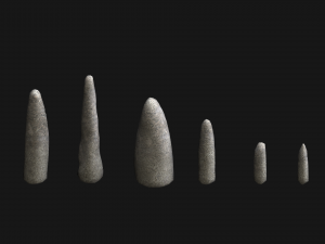 Obelisk Set - White Stone 3D 模型