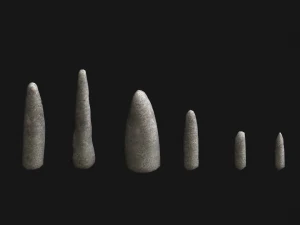 Obelisk Set - White Stone 3D Model