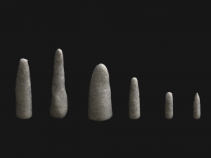 Obelisk Set - White Stone 3D 模型