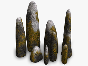 Obelisk Set - Corrupted 3D Model