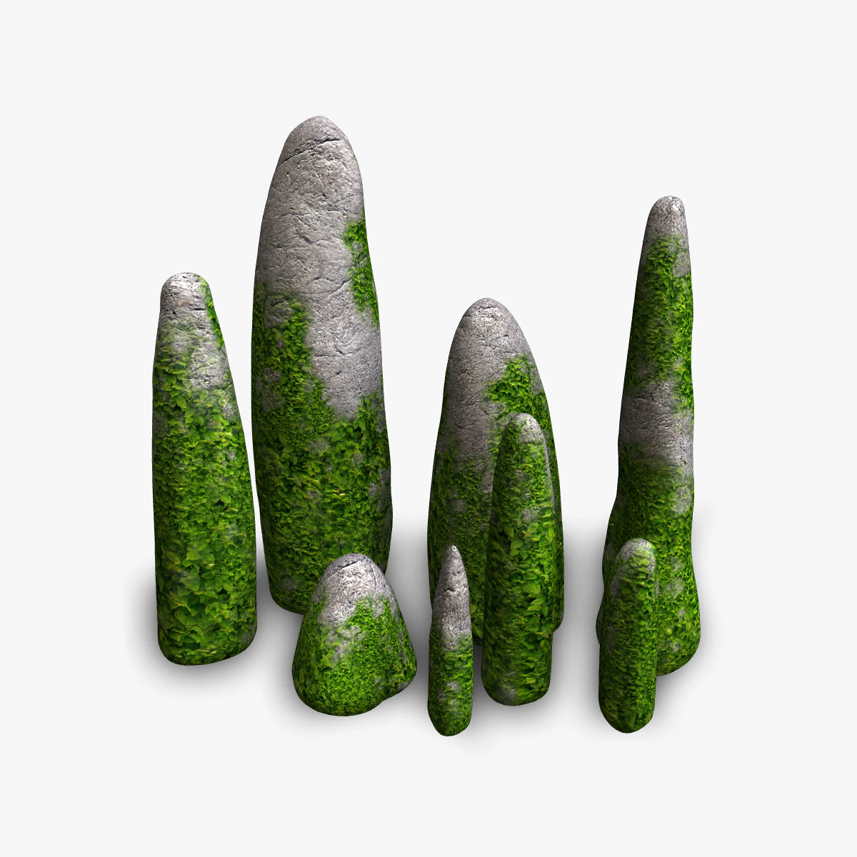Obelisk Set - Ivy 3D Model .c4d .max .obj .3ds .fbx .stl .blend 