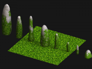 Obelisk Set - Ivy Modèle 3D