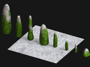 Obelisk Set - Ivy Modèle 3D