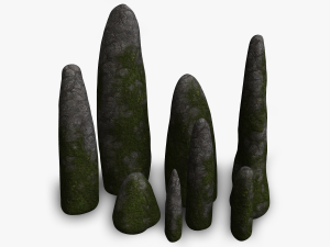 Obelisk Set - Moss 3D मॉडल