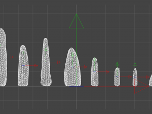 Obelisk Set - Moss 3D मॉडल