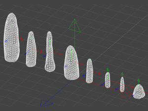 Obelisk Set - Moss 3D मॉडल