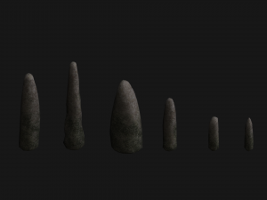 Obelisk Set - Lichen 3D Model