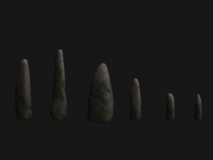 Obelisk Set - Lichen 3D Model
