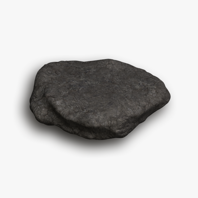 Rock 07 - Base 3D Model .c4d .max .obj .3ds .fbx .stl .blend 