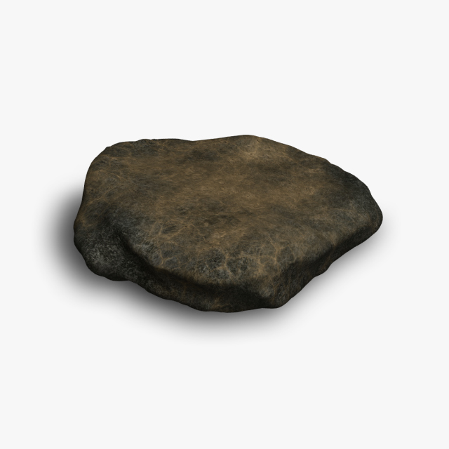 Rock 07 - Cave Dust 3D Model .c4d .max .obj .3ds .fbx .stl .blend 