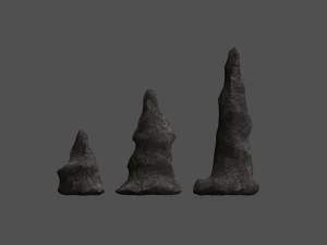 Stalagmite Set - Base 3D Model