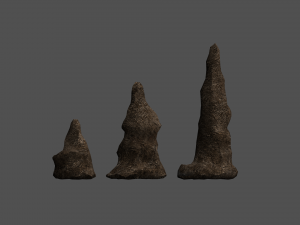 Stalagmite Set - Base 2 3D Model