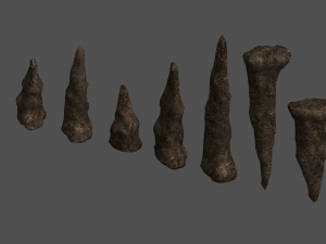 Stalagmite Set - Base 2 3D Model