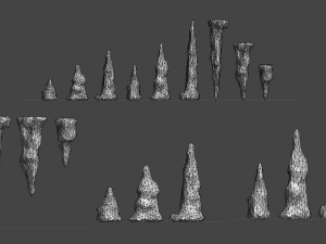 Stalagmite Set - Base 2 3D Model