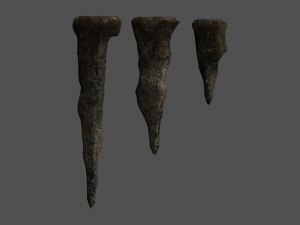 Stalagmite Set - Cracks Modelo 3D
