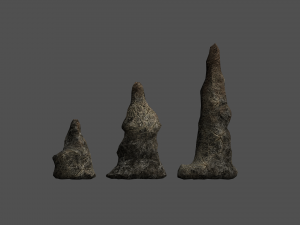 Stalagmite Set - Cracks Modelo 3D