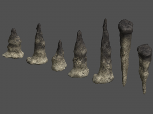 Stalagmite Set - Dust 1 Modello 3D