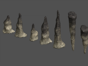 Stalagmite Set - Dust 1 Modello 3D