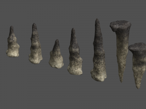 Stalagmite Set - Dust 1 Modello 3D