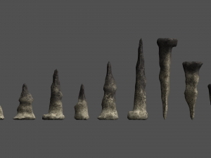 Stalagmite Set - Dust 1 Modello 3D
