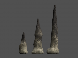 Stalagmite Set - Dust 1 Modello 3D