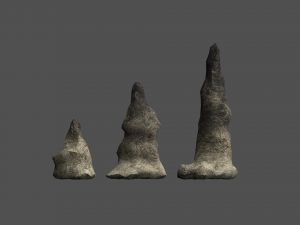 Stalagmite Set - Dust 1 Modello 3D