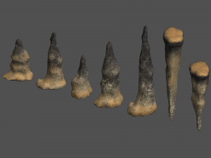 Stalagmite Set - Dust 2 3D Model