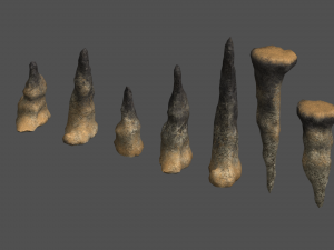 Stalagmite Set - Dust 2 3D Model