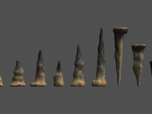 Stalagmite Set - Dust 2 3D Model