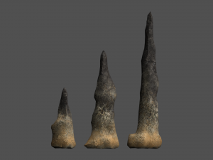 Stalagmite Set - Dust 2 3D Model