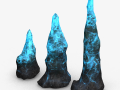 Stalagmite Set - Energy 3D Model