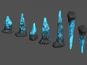 Conjunto de estalagmitas - Energ&iacute;a Modelo 3D