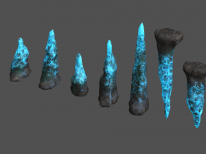 Stalagmite Set - Energy 3Dモデル