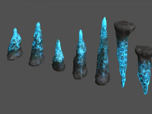 Conjunto de estalagmitas - Energ&iacute;a Modelo 3D
