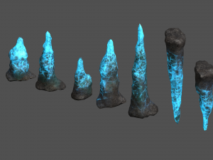 Stalagmite Set - Energy 3Dモデル