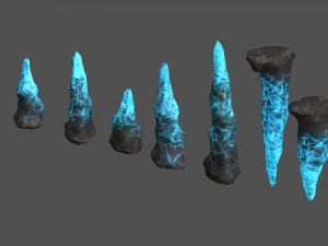 Conjunto de estalagmitas - Energ&iacute;a Modelo 3D