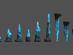 Stalagmite Set - Energy 3Dモデル