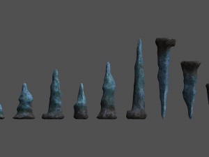 Stalagmite Set - Energy 3Dモデル