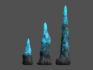 Conjunto de estalagmitas - Energ&iacute;a Modelo 3D
