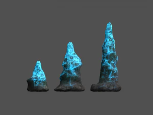 Conjunto de estalagmitas - Energ&iacute;a Modelo 3D