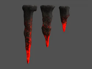 Сталагмітовий набір - лава 3D Модель