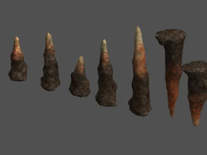 Conjunto Estalagmite - Red Rock Modelo 3D